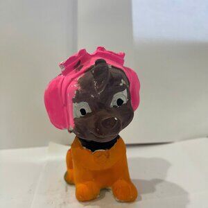 Hand-Painted Cute Dog Figurine - Colorful Resin Puppy Statue for Home Decor